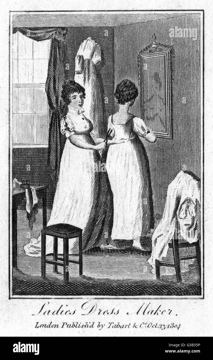 Dress Maker 1804 Stock Photo Alamy