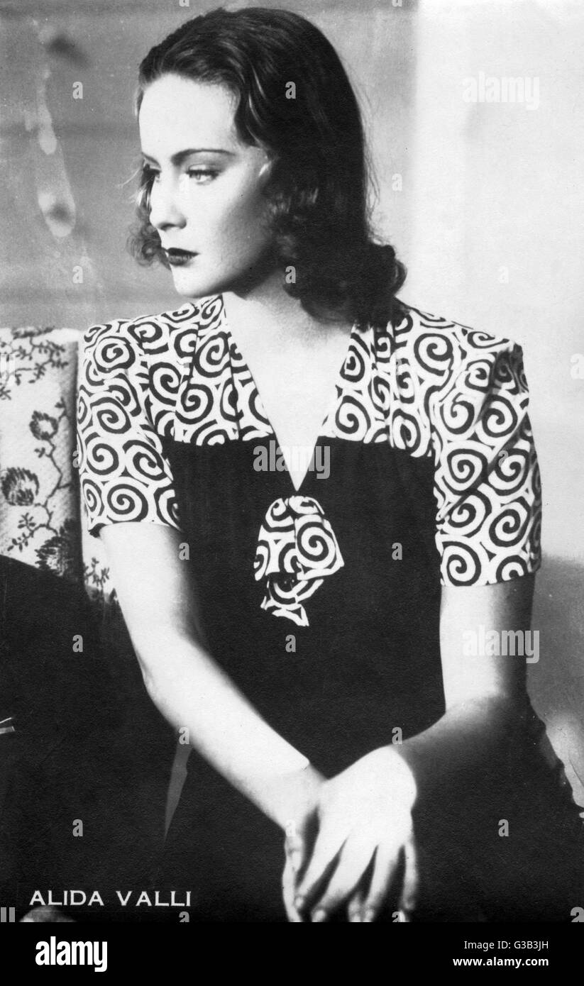 ALIDA VALLI (Alida Maria Altenburger) Italian actress in Italian and
