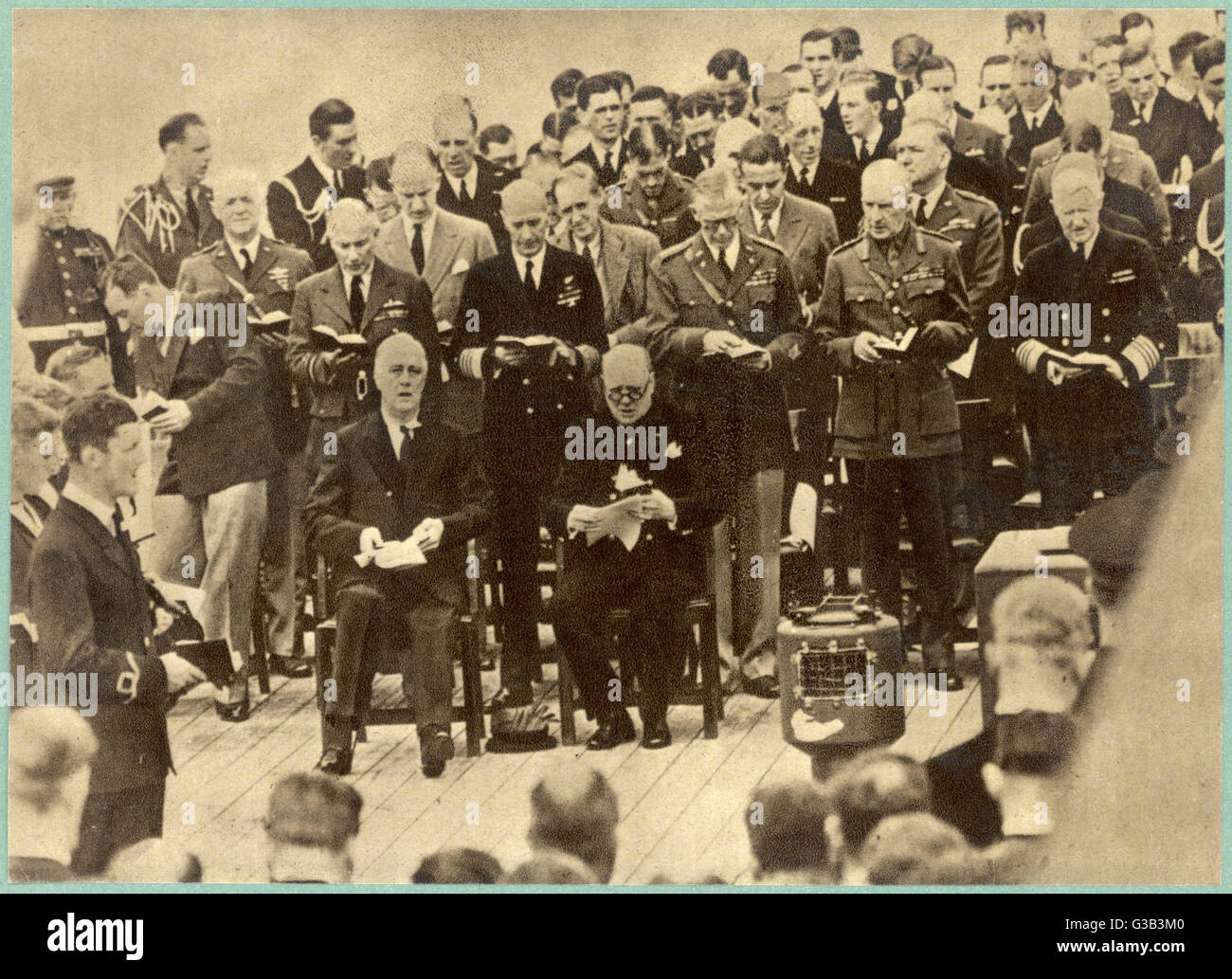 ATLANTIC MEETING 1941 Stock Photo