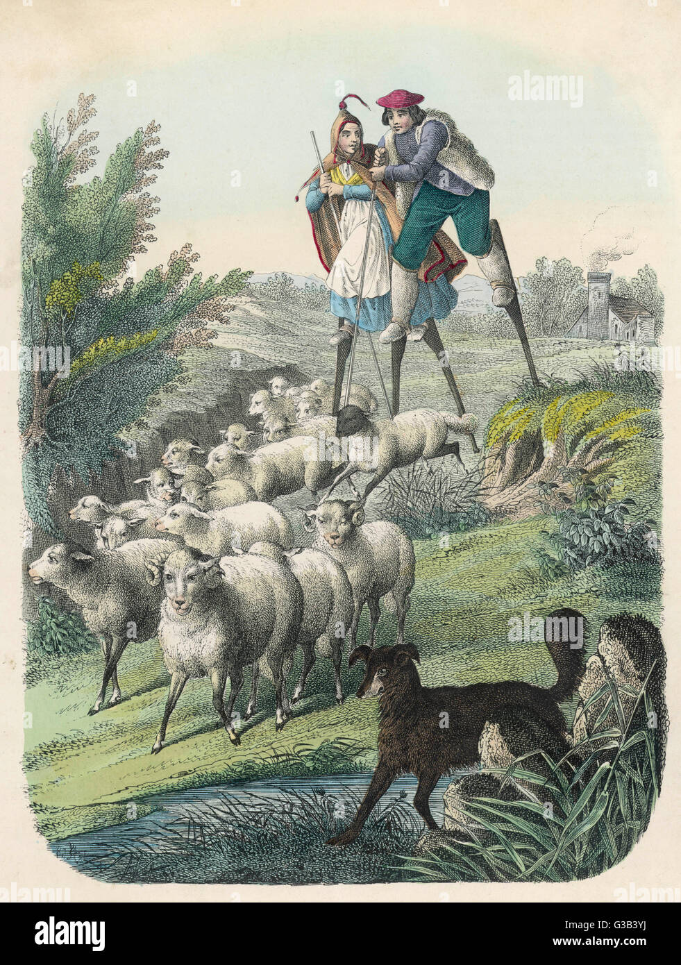 Shepherds on stilts hi-res stock photography and images - Alamy