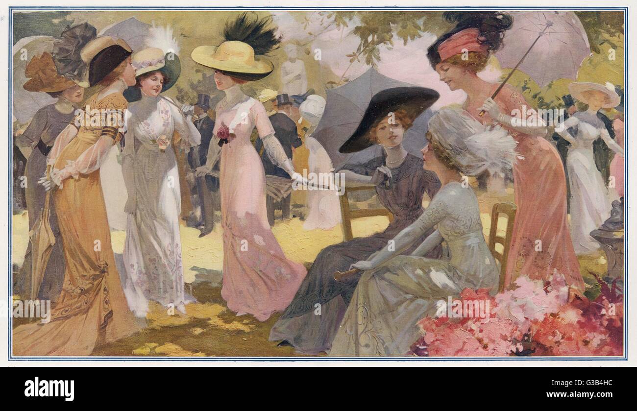 PARIS GARDEN PARTY 1910 Stock Photo - Alamy