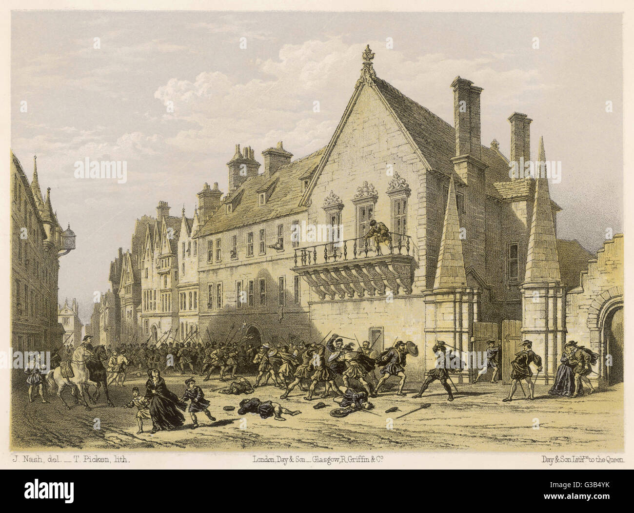 EDINBURGH/CANONGATE/1840 Stock Photo