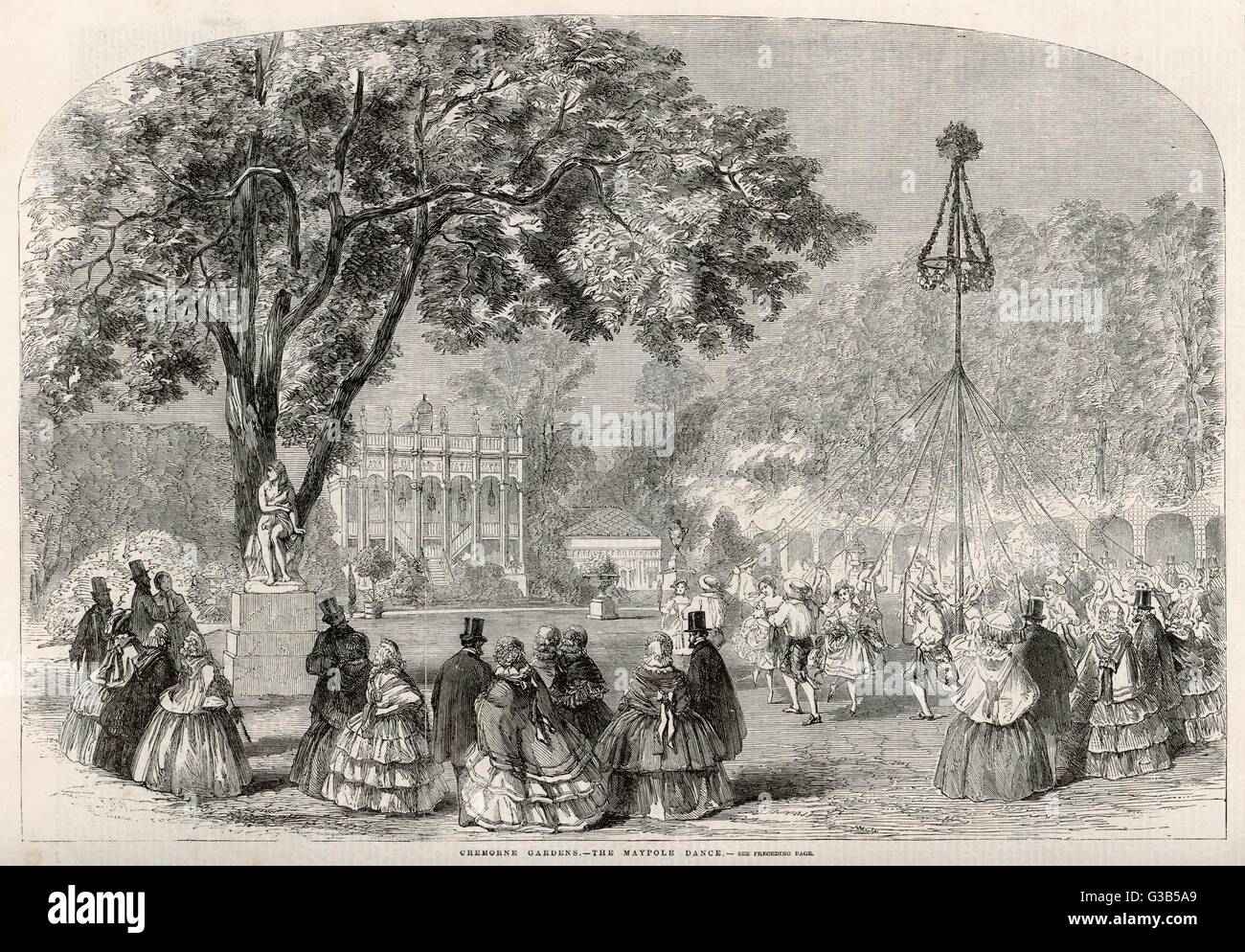 CREMORNE GARDENS 1858 Stock Photo