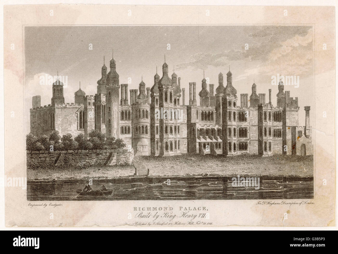 Richmond Palace, Surrey,  built by Henry VII        Date: 1811 Stock Photo