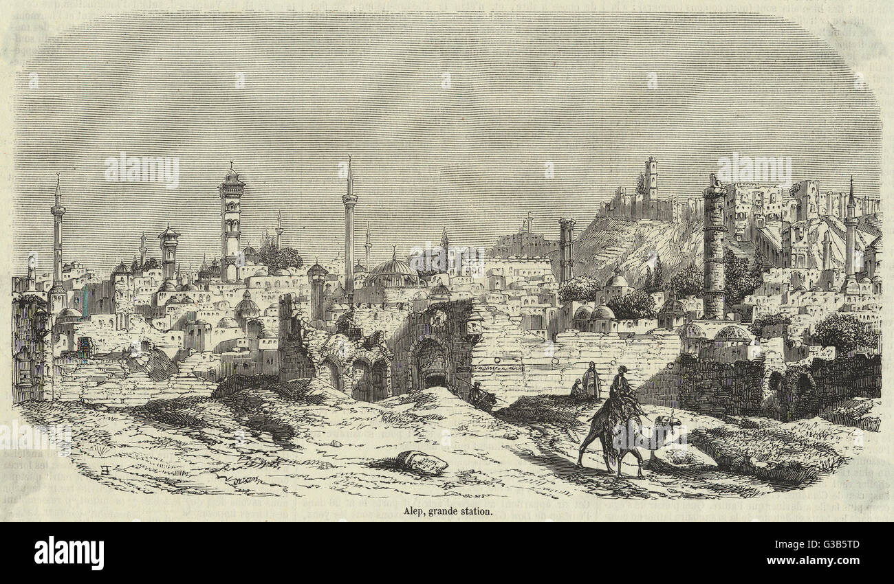 Aleppo - Syria - 1857 Stock Photo