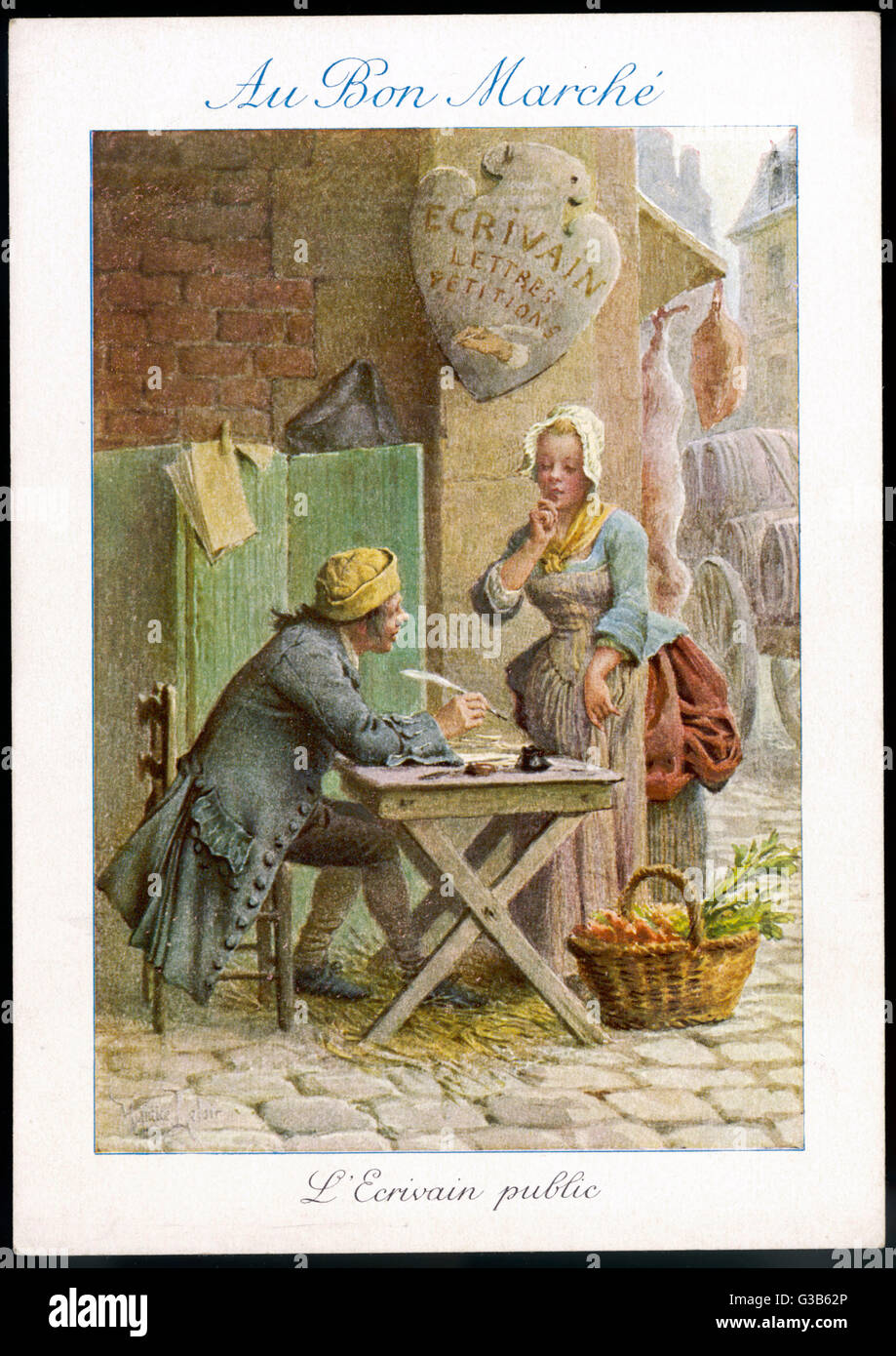 Ecrivain Public High Resolution Stock Photography And Images Alamy