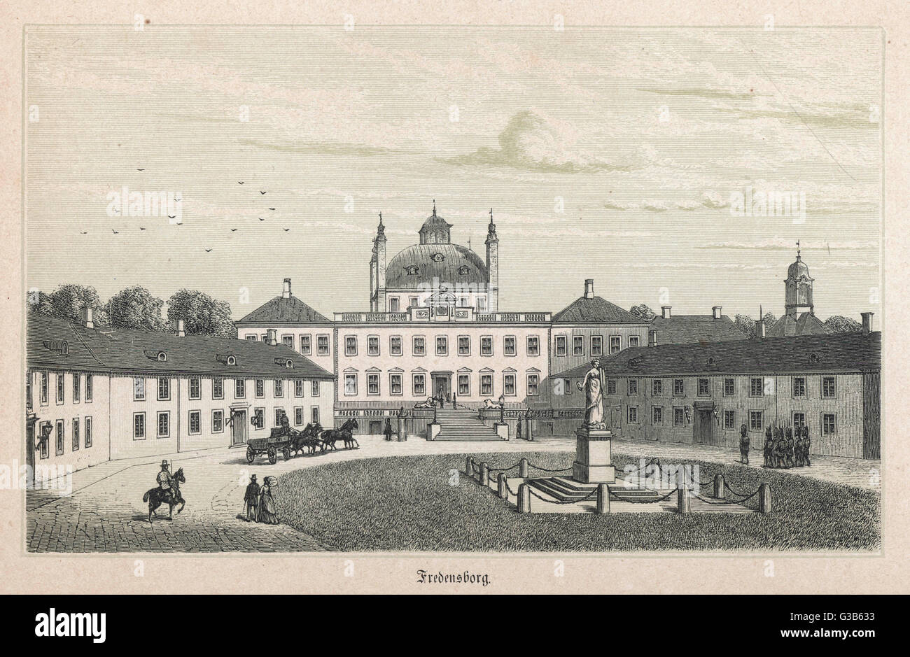 DENMARK/FREDENSBORG 1872 Stock Photo