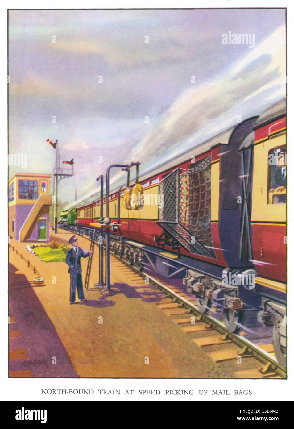 Train picking up mail bags hires stock photography and images Alamy