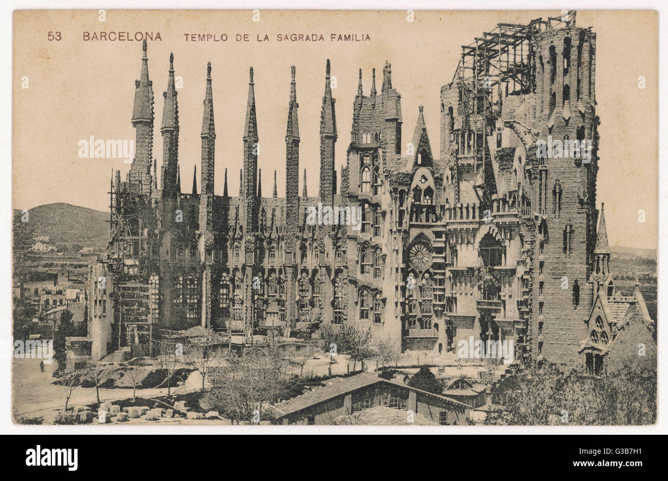 Spain - Barcelona circa 1910 Stock Photo