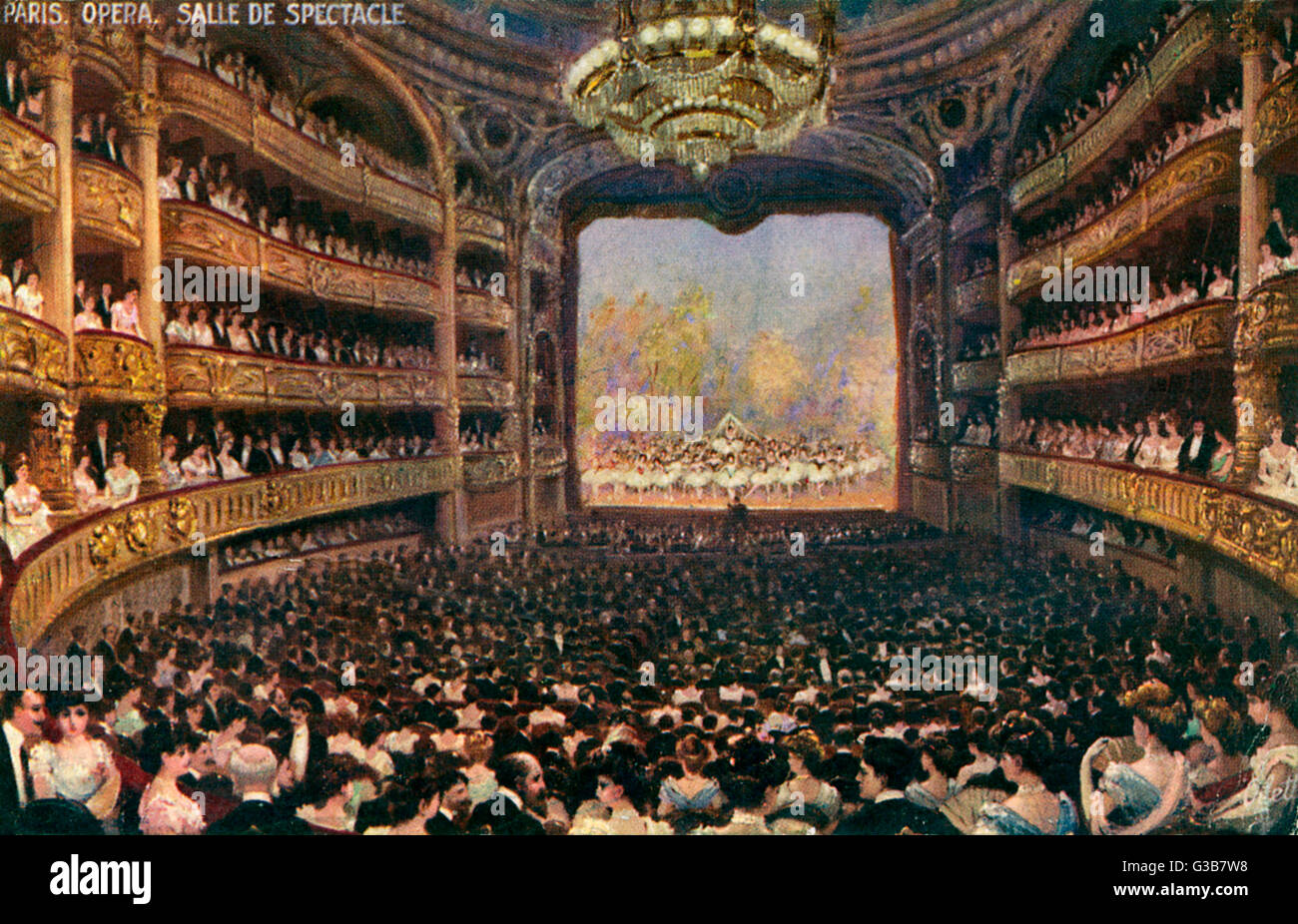 OPERA/PARIS/1905/INSIDE Stock Photo