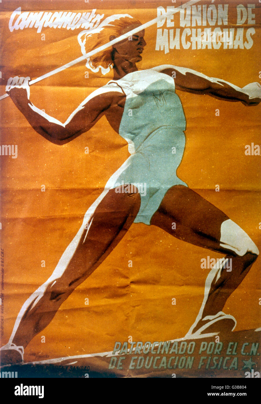 SPANISH JAVELIN POSTER Stock Photo Alamy