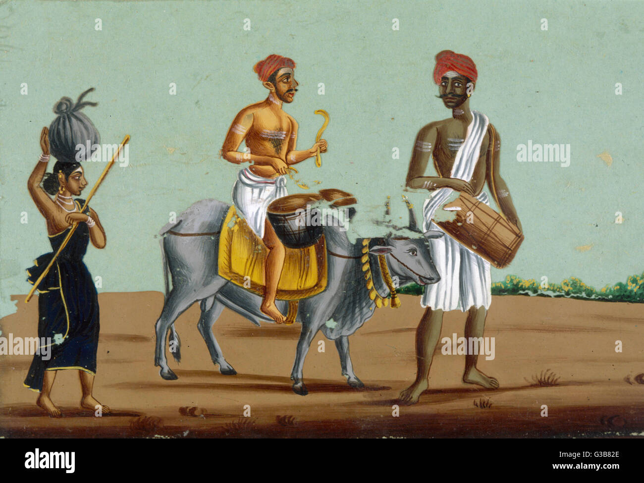 Indian Itinerant Music Stock Photo