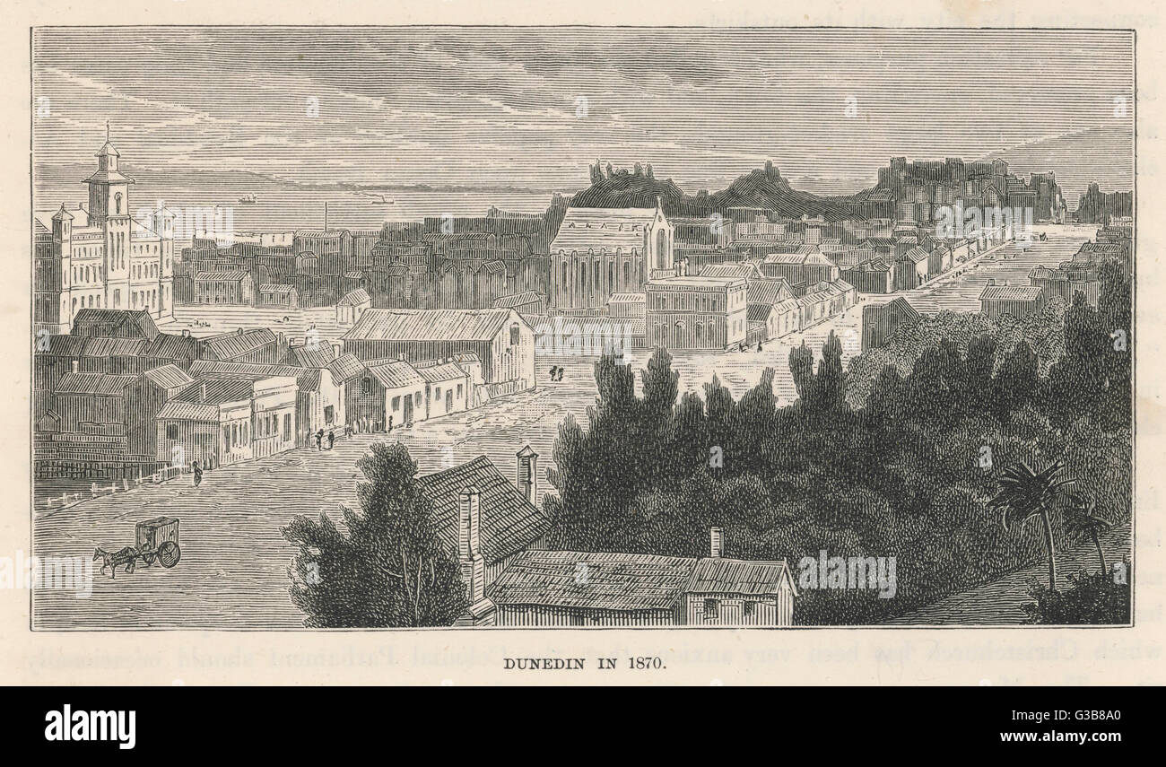 NEW ZEALAND/DUNEDIN 1870 Stock Photo Alamy