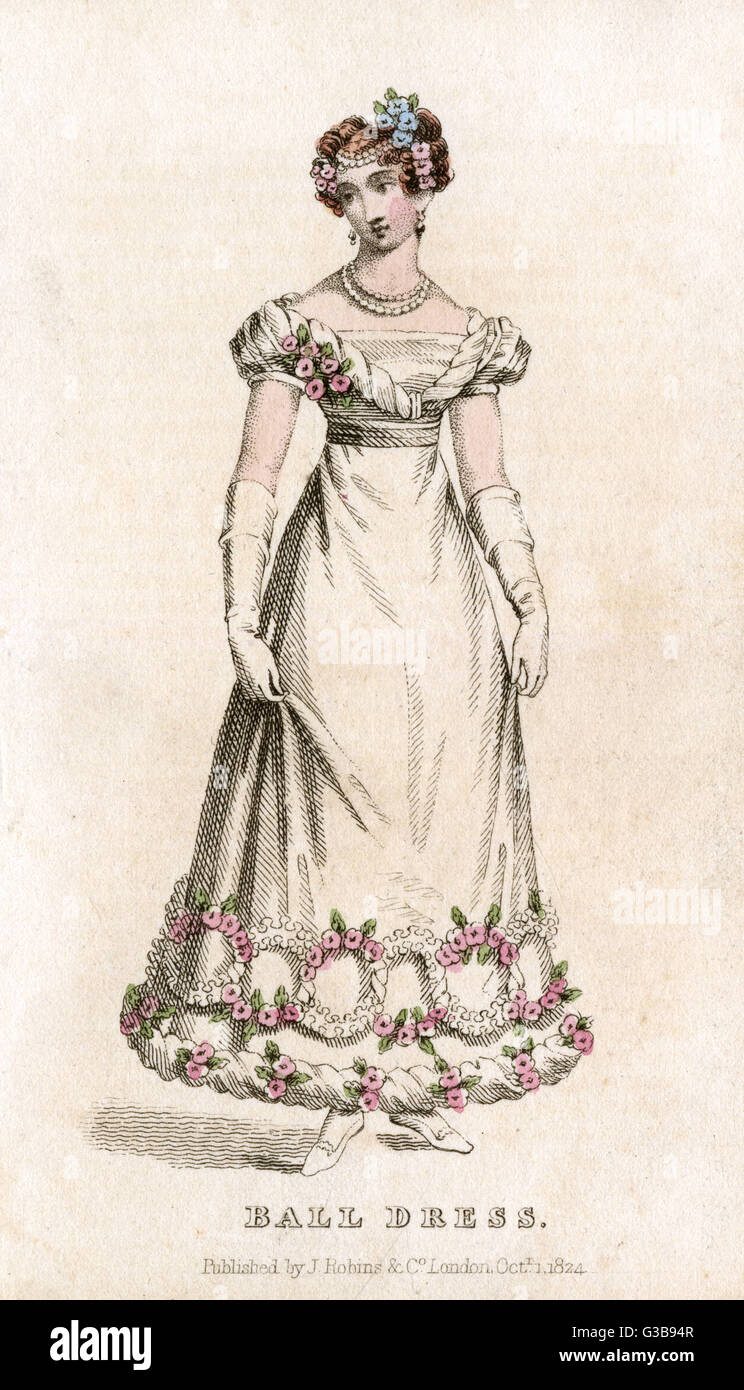 Ball Dress 1824 Stock Photo