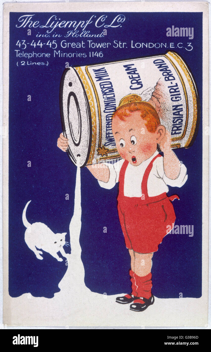 Dutch 1940/'s Milk Vintage Poster Print Retro Art Cartoon Cow Milk Advertising