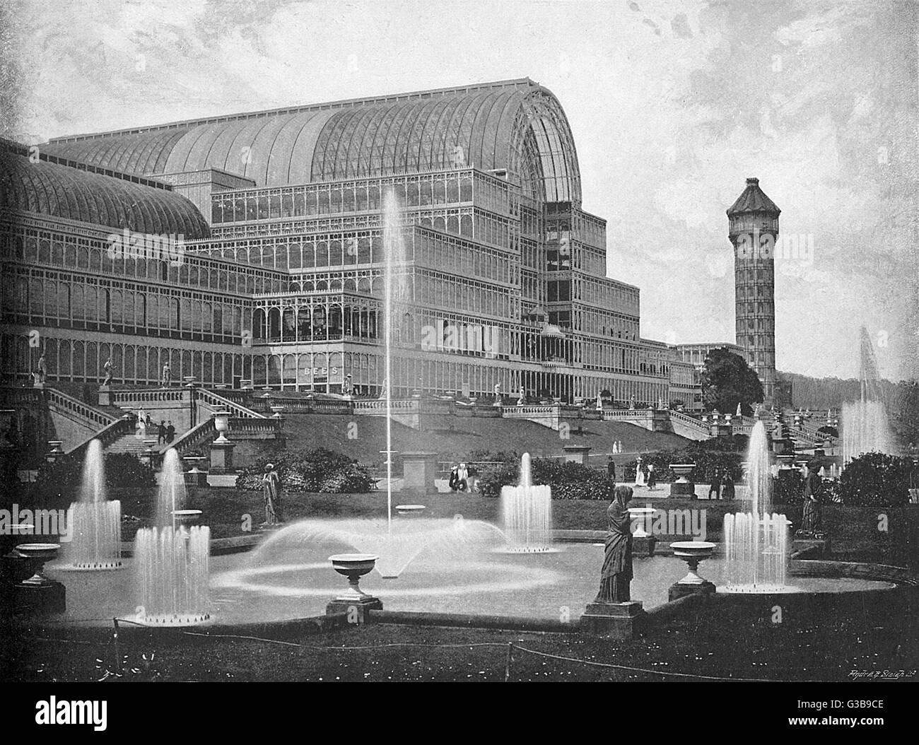 CRYSTAL PALACE 1901 Stock Photo