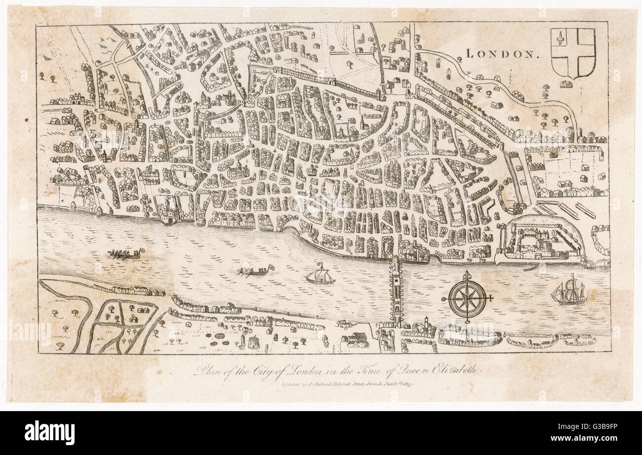 16th Century London Map - Oconto County Plat Map