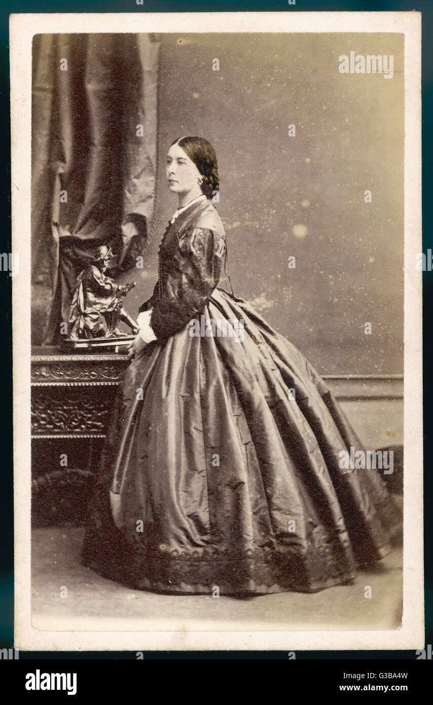 COSTUME / PHOTO 1860S Stock Photo