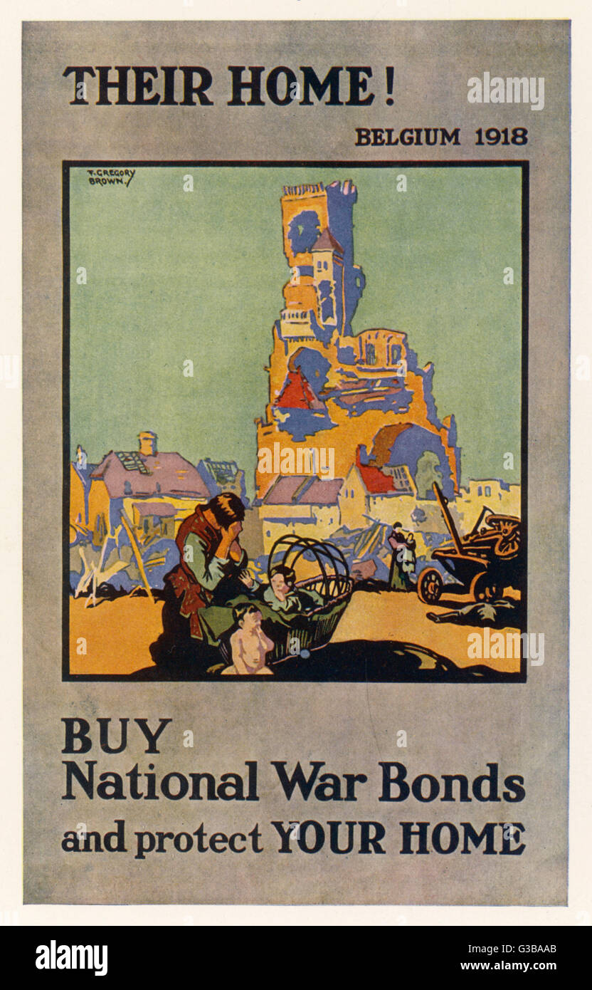 British War Bonds Poster Stock Photo