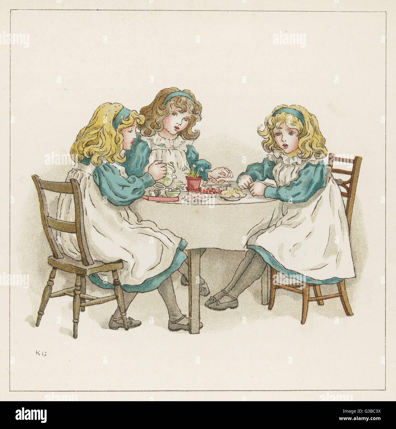 girls tea table