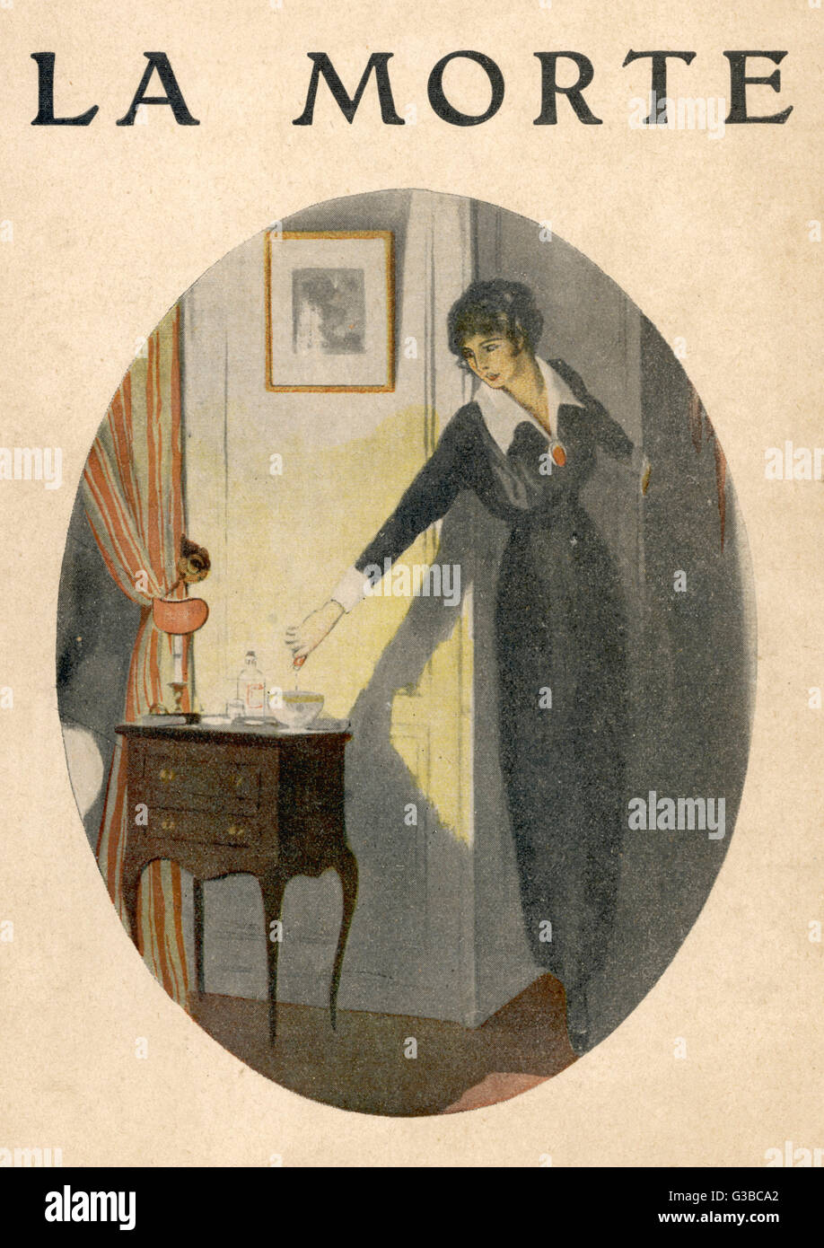 Murder - Poison - Woman - 1910 Stock Photo