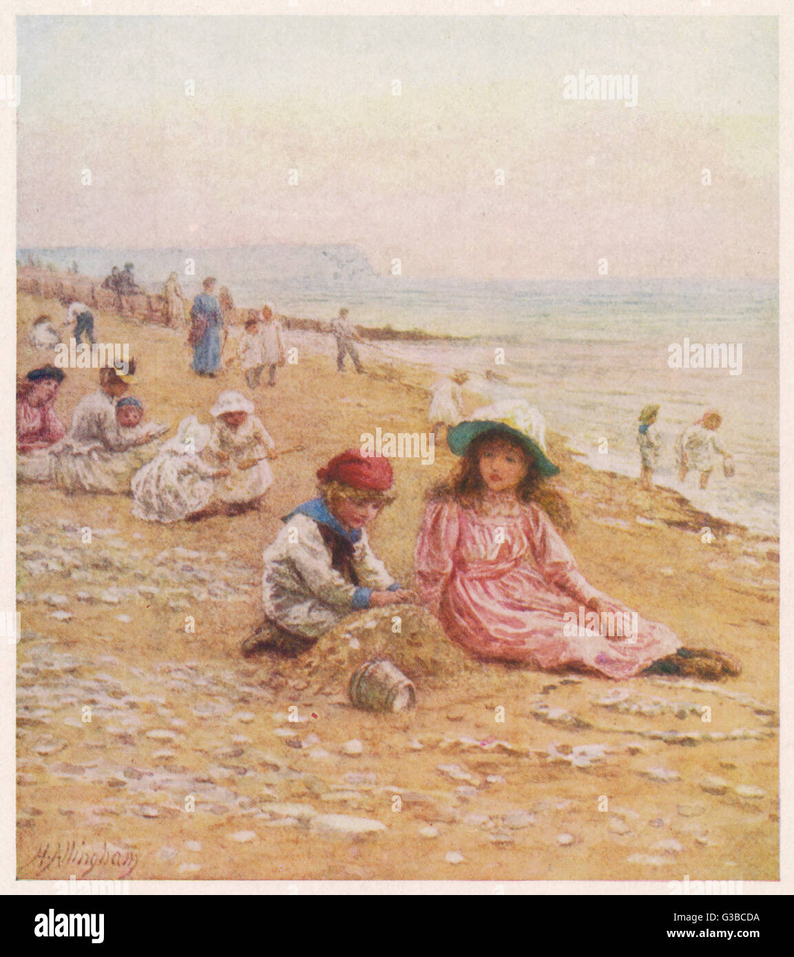 A Very Modest Sandcastle Stock Photo - Alamy