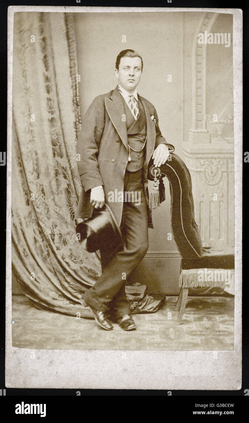 COSTUME PHOTO MAN 1860S Stock Photo