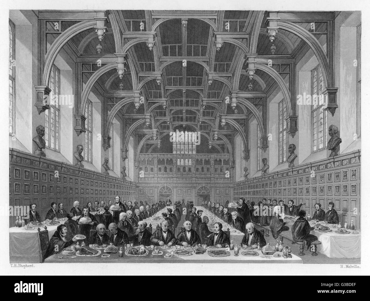 The Benchers and Members "taking Commons" in the Middle Stock Photo Alamy
