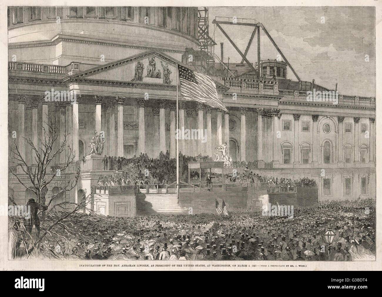 Inauguration of Abraham Lincoln Stock Photo - Alamy