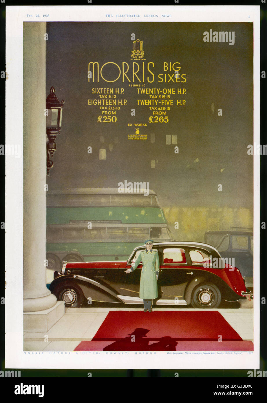 MORRIS BIG SIX 1936 Stock Photo