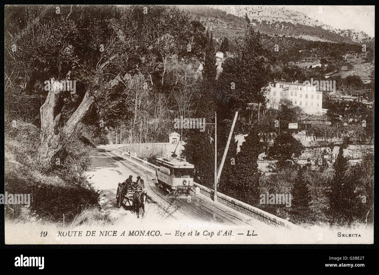 TRAM ON COTE D'AZUR Stock Photo