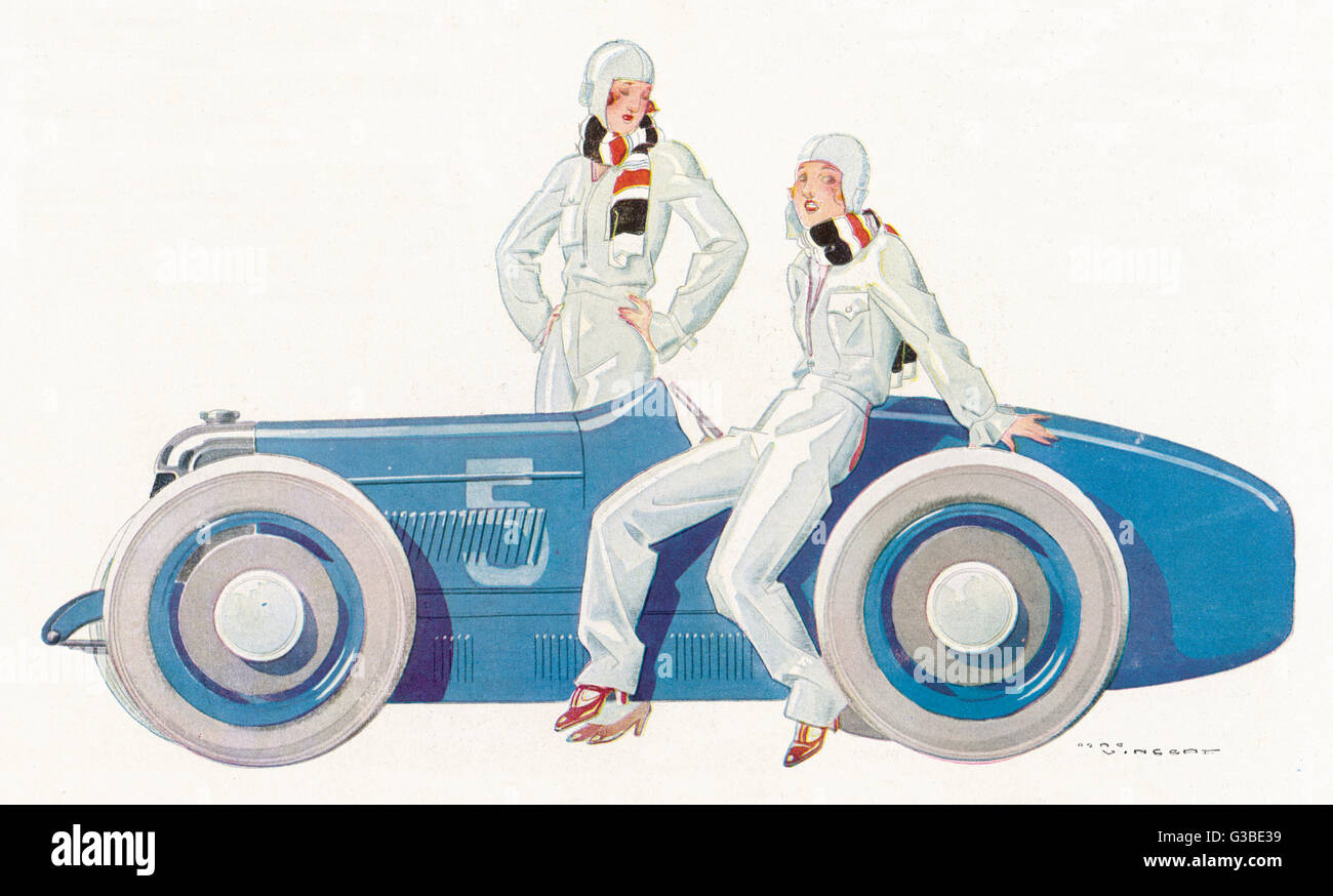 Women join the racing driver  fraternity.        Date: 1930 Stock Photo