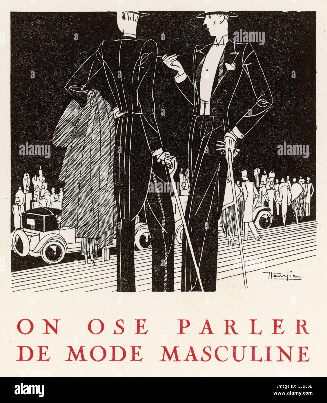 Evening Dress - Men 1927 Stock Photo - Alamy