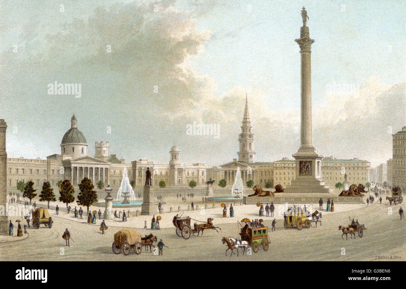 Trafalgar Square - London Stock Photo - Alamy