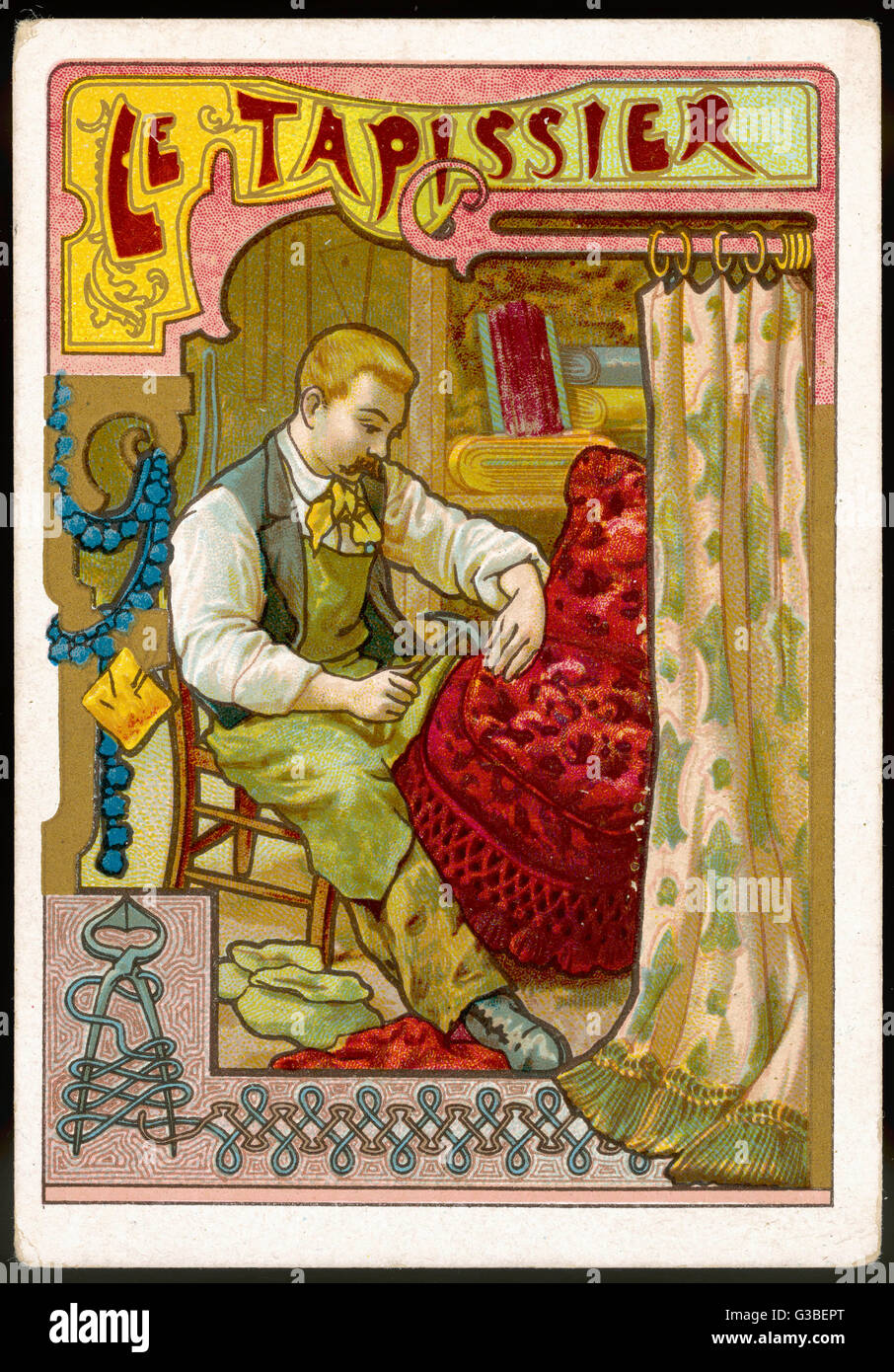 Upholsterer (Series) Stock Photo