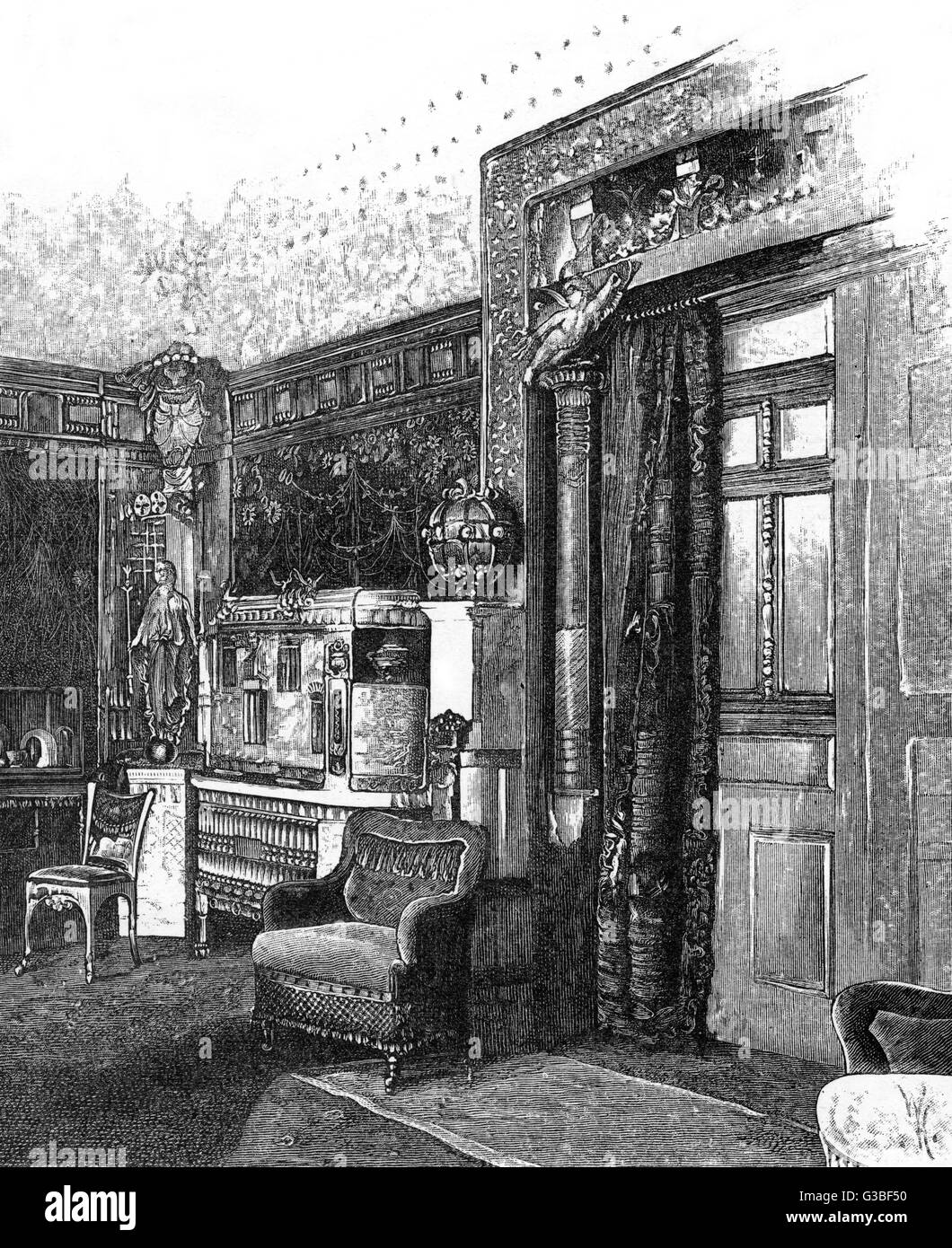 Drawing room interiors hires stock photography and images Alamy