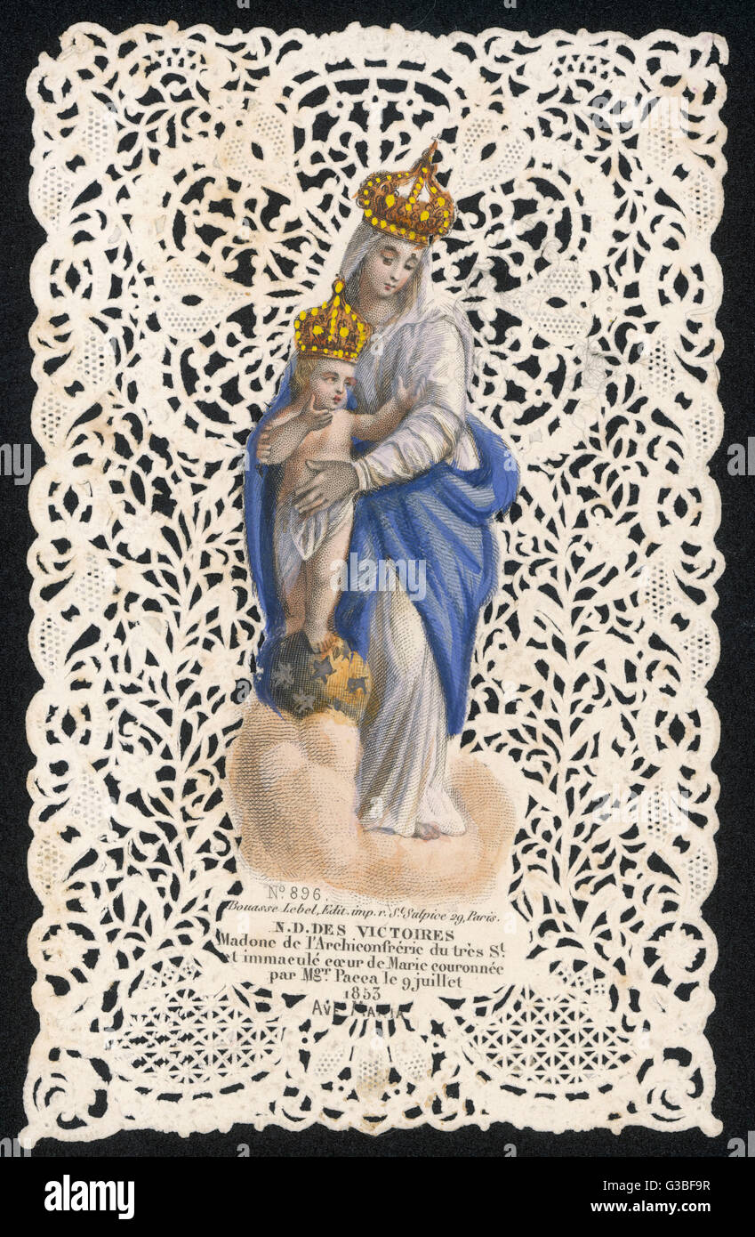 Mary depicted as notre dame des victoires hi-res stock photography and ...
