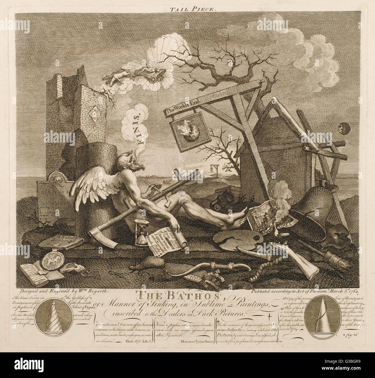 THE BATHOS (HOGARTH) Stock Photo