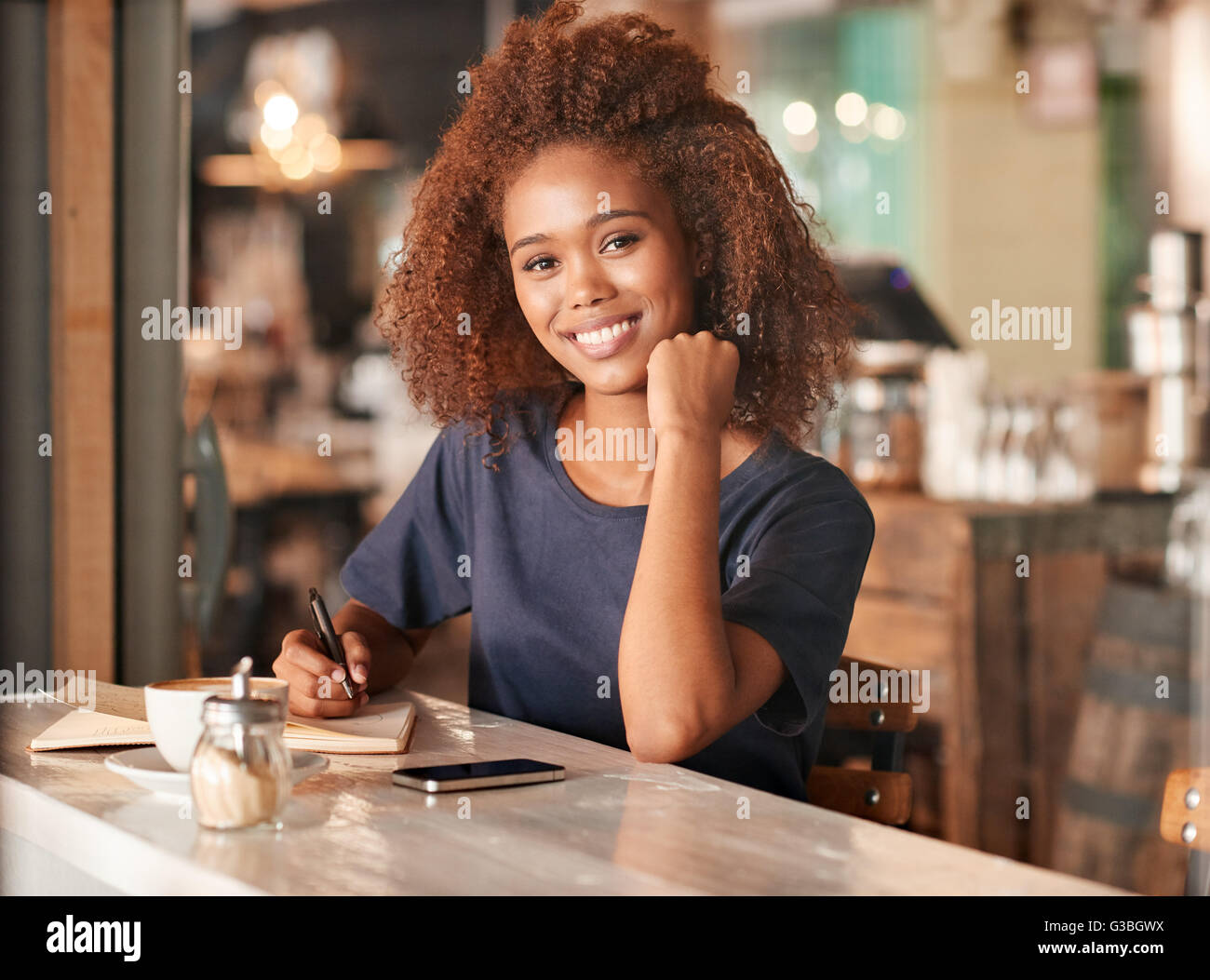 This cafe is my favorite place to relax Stock Photo