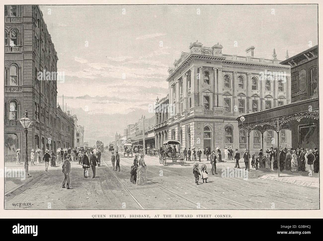 BRISBANE QUEEN STREET Stock Photo