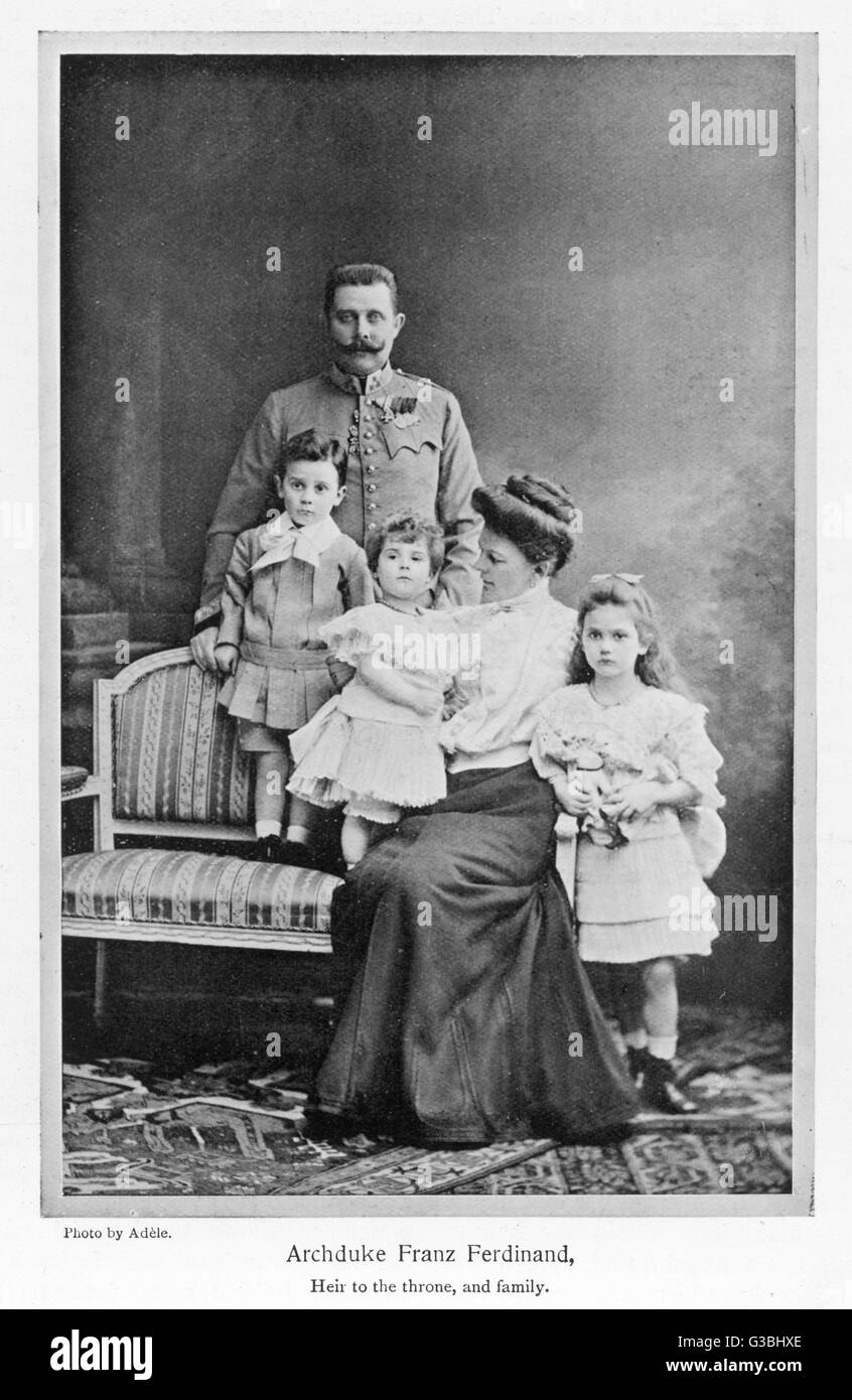 ARCHDUKE FRANZ FERDINAND Heir to the Austrian empire, nephew of Franz ...