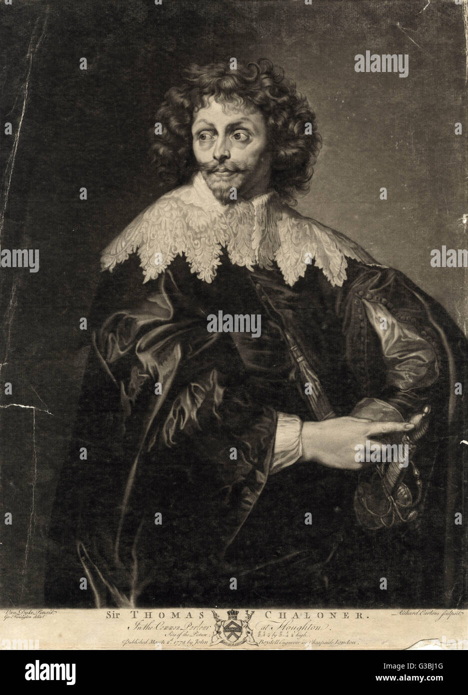 THOMAS CHALONER  Anti-royalist campaigner and regicide, painted in the 1630s.      Date: 1595 - 1661 Stock Photo