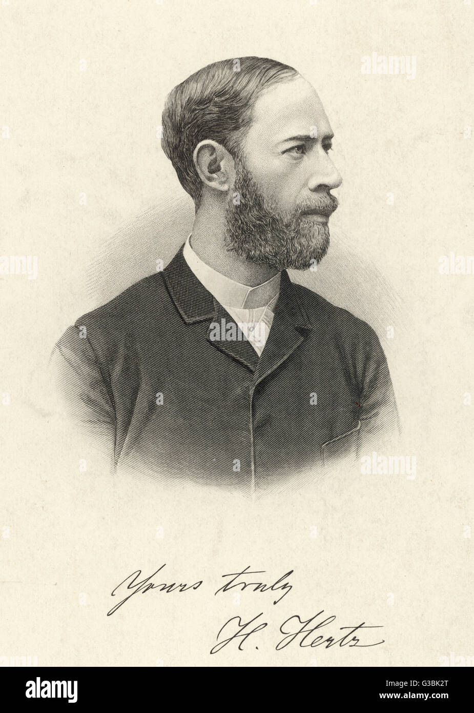 HEINRICH RUDOLF HERTZ German scientist Date: 1857 - 1894 Stock Photo - Alamy