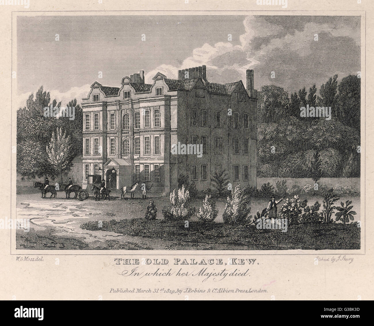 KEW PALACE/1819 Stock Photo
