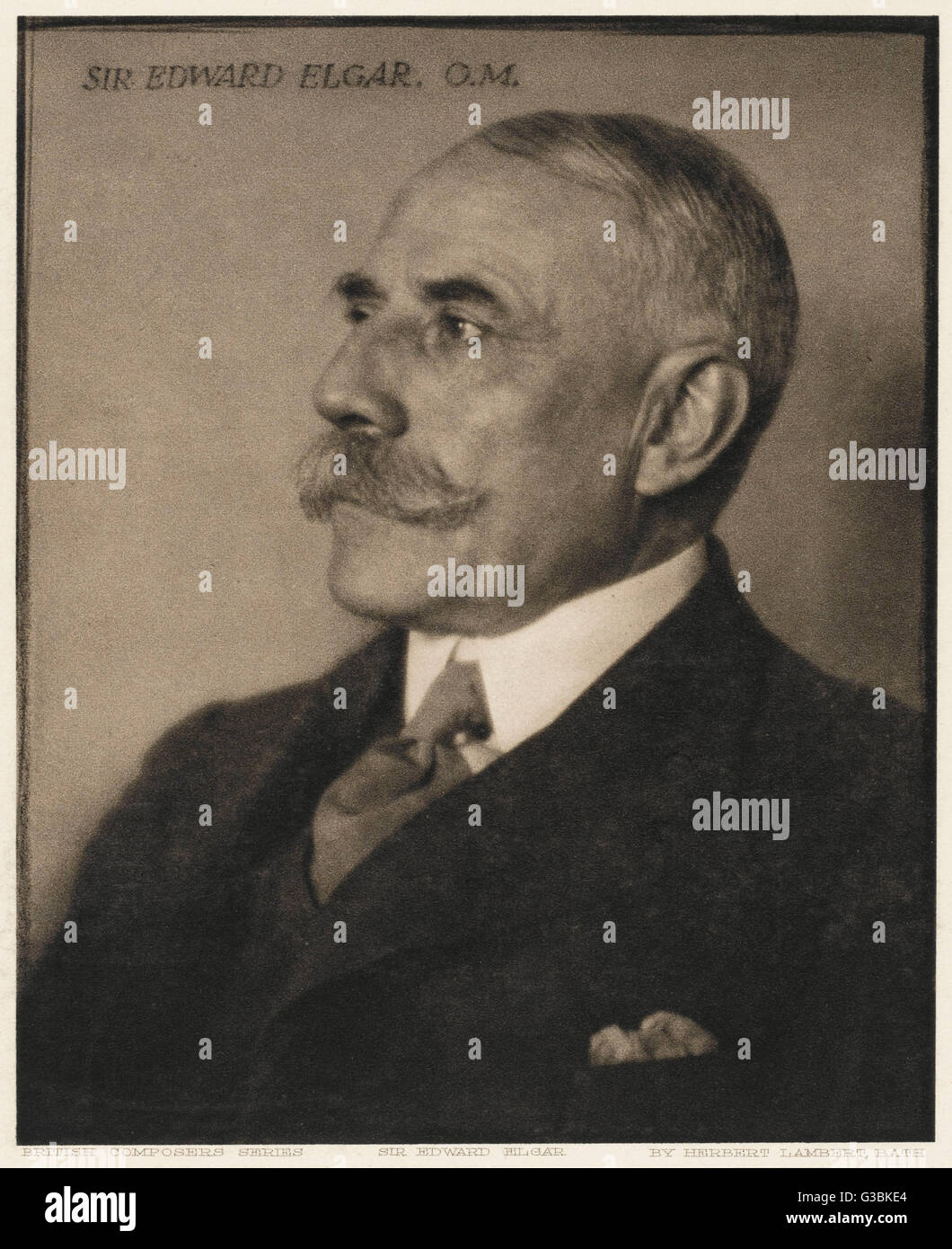 Sir EDWARD ELGAR British composer Date 1857 1934 Stock Photo Alamy