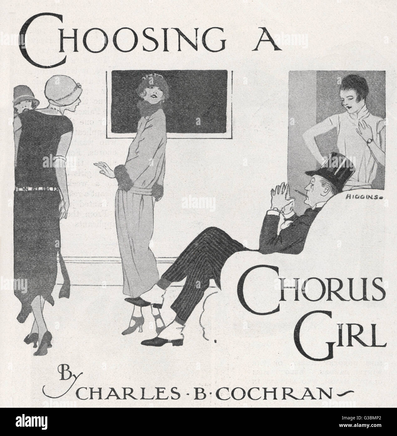 CHOOSING A CHORUS GIRL Stock Photo Alamy