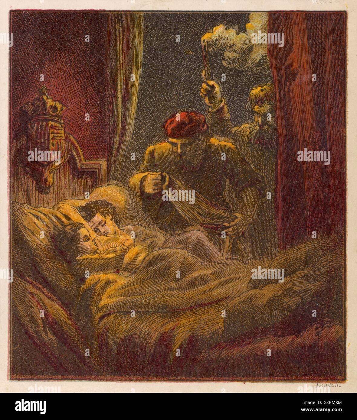 Princes in the Tower, Edward V and Richard, Duke of York Stock Photo