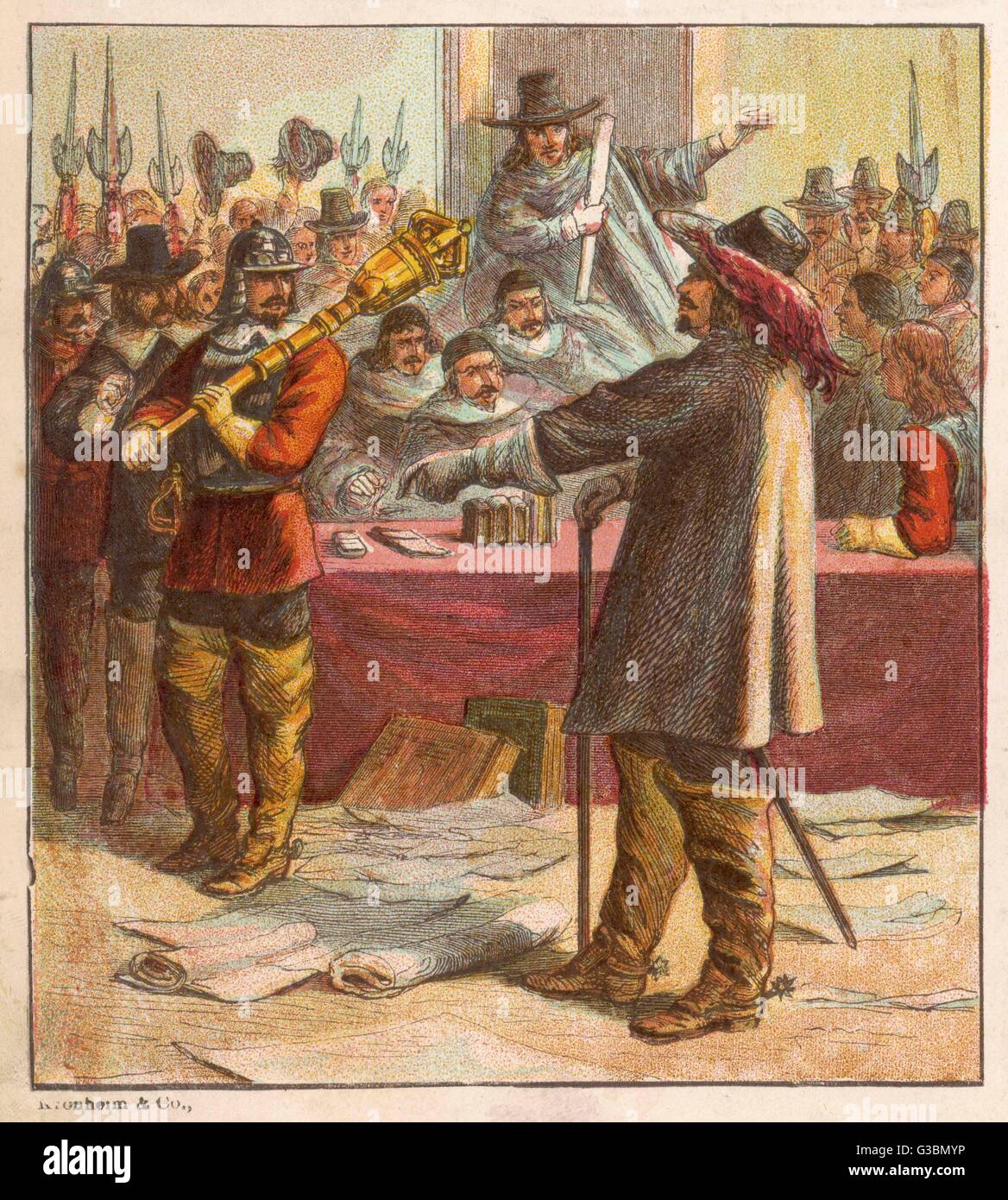 1653 oliver cromwell parliament hi-res stock photography and images - Alamy