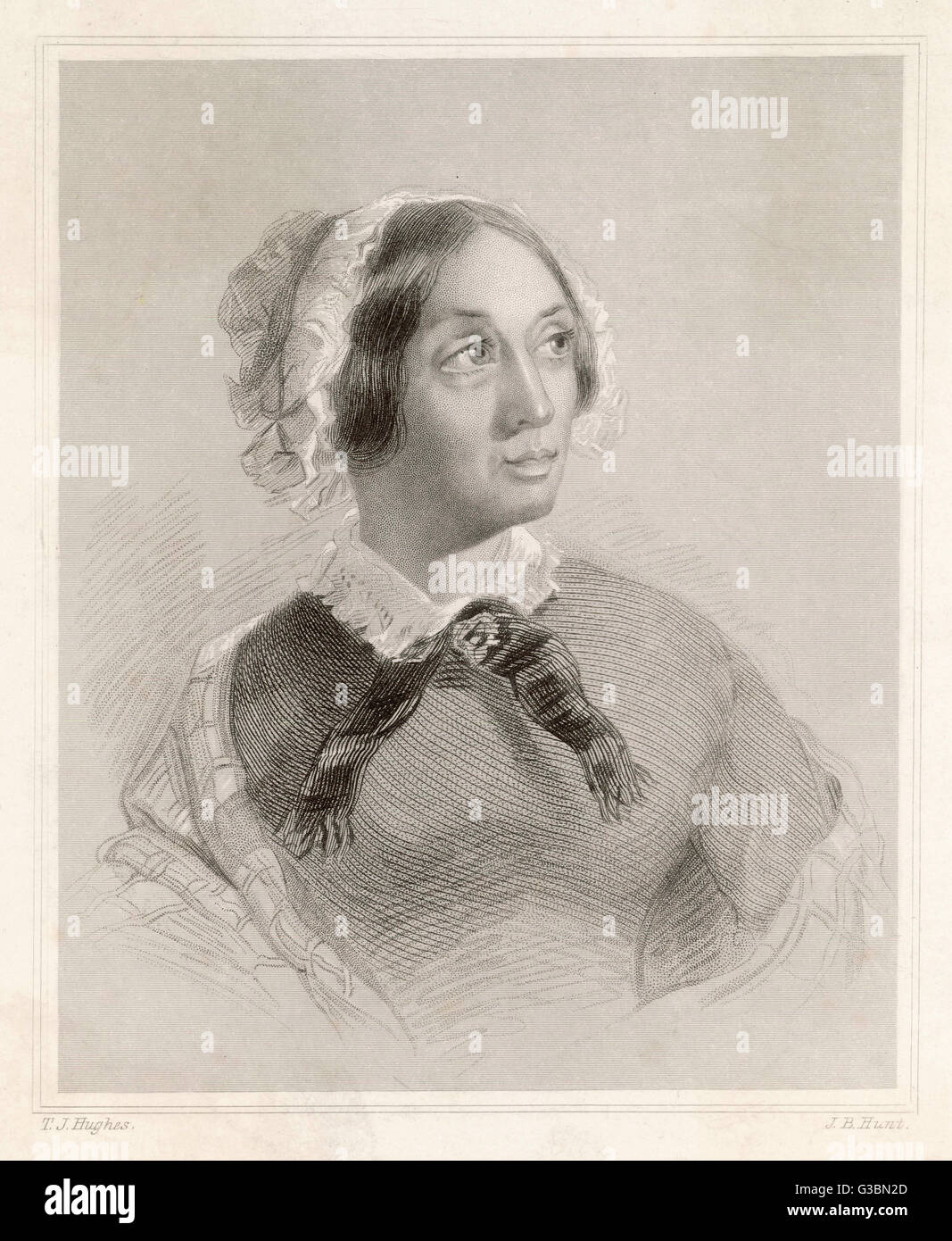 MARY HOWITT Writer, wife of William Howitt         Date: 1799 - 1888 Stock Photo