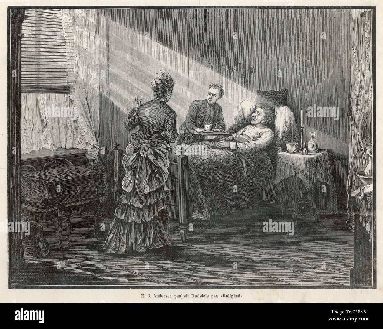 ANDERSEN'S DEATH 1875 Stock Photo - Alamy